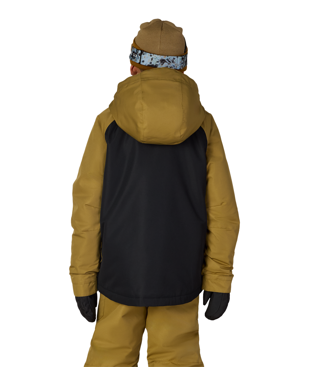 BOYS GEO™ INSULATED JACKET - BRONZE COLORBLOCK