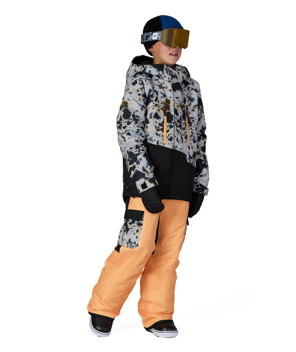 BOYS GEO™ INSULATED JACKET - GREY TUNDRA COLORBLOCK