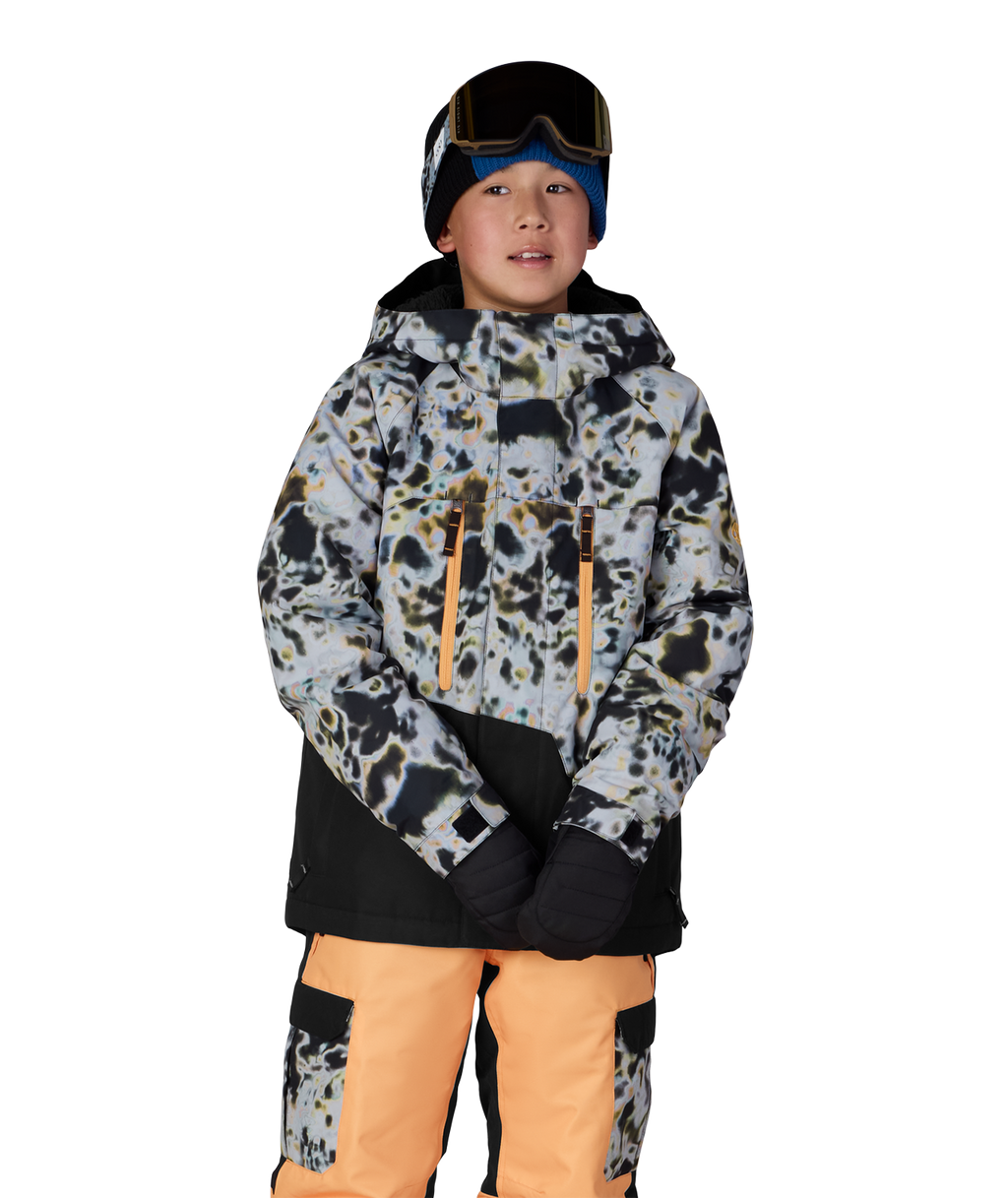 BOYS GEO™ INSULATED JACKET - GREY TUNDRA COLORBLOCK
