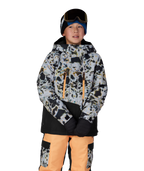 BOYS GEO™ INSULATED JACKET - GREY TUNDRA COLORBLOCK