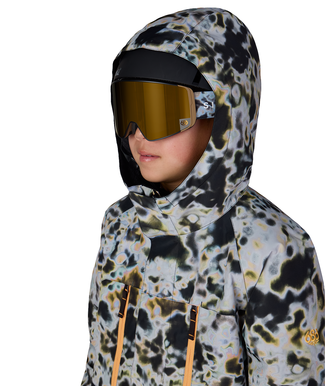 BOYS GEO™ INSULATED JACKET - GREY TUNDRA COLORBLOCK