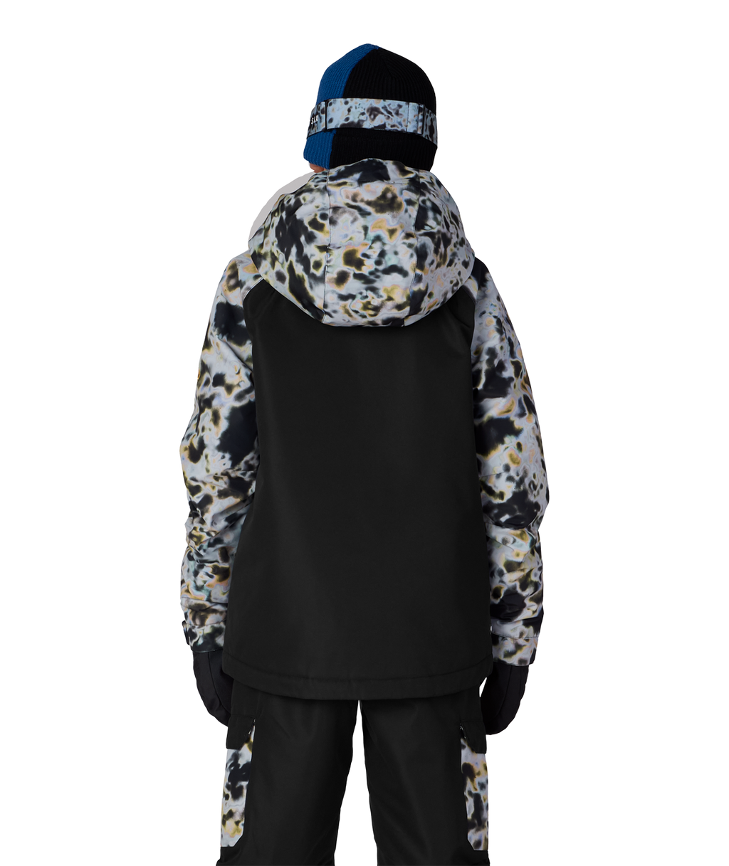 BOYS GEO™ INSULATED JACKET - GREY TUNDRA COLORBLOCK