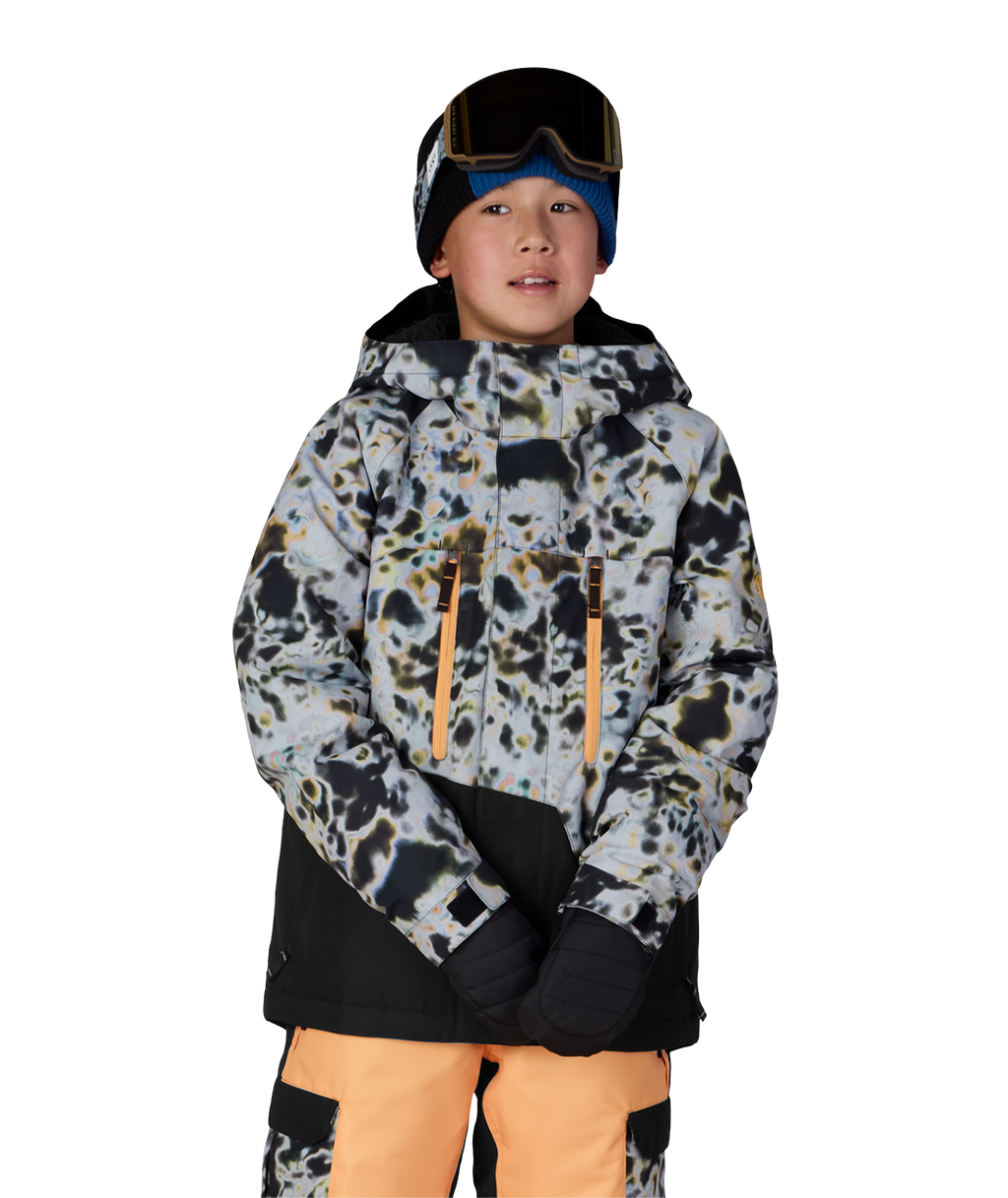 BOYS GEO™ INSULATED JACKET - GREY TUNDRA COLORBLOCK