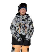 BOYS GEO™ INSULATED JACKET - GREY TUNDRA COLORBLOCK