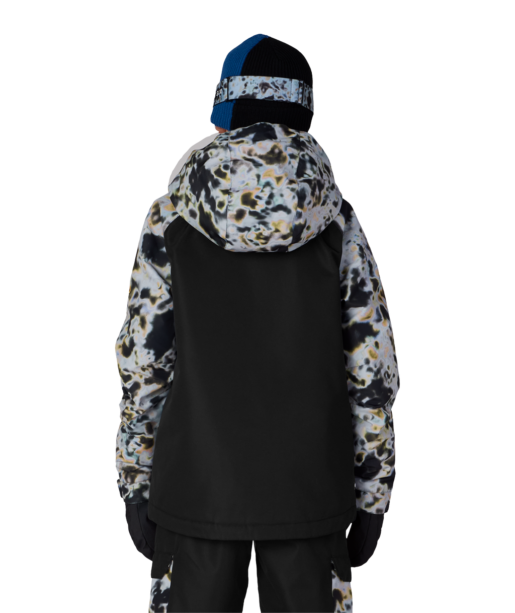 BOYS GEO™ INSULATED JACKET - GREY TUNDRA COLORBLOCK