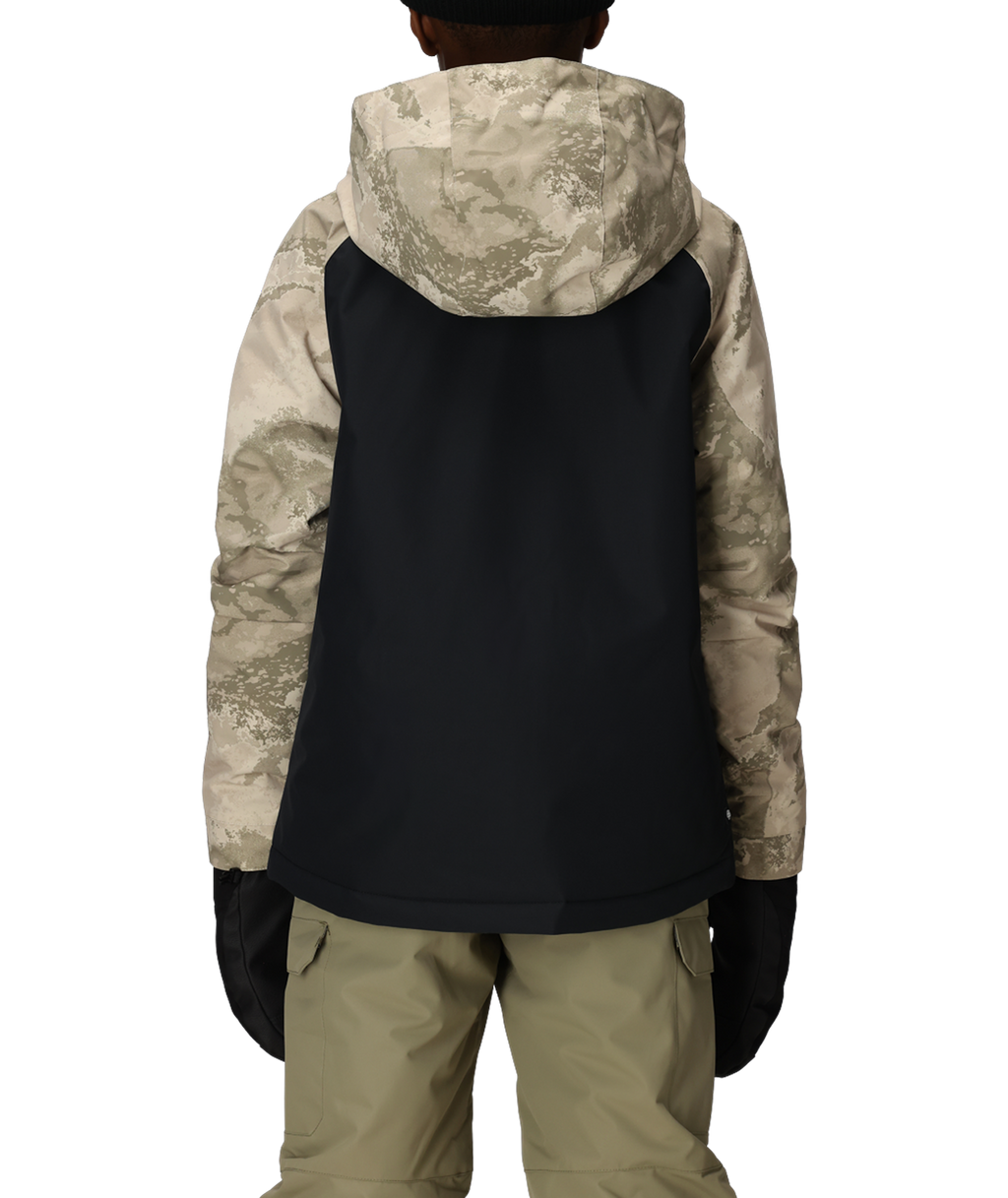 BOYS GEO™ INSULATED JACKET - LIMESTONE HEMISPHERE CLRBLK
