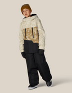 BOYS GEO™ INSULATED JACKET - LIMESTONE SCRATCH COLORBLOCK