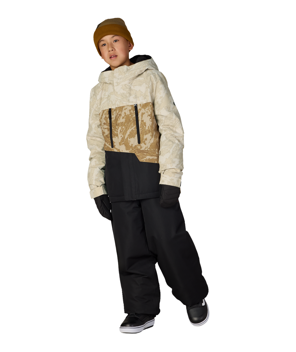 BOYS GEO™ INSULATED JACKET - LIMESTONE SCRATCH COLORBLOCK