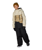 BOYS GEO™ INSULATED JACKET - LIMESTONE SCRATCH COLORBLOCK
