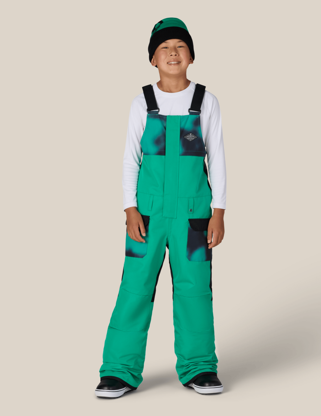 BOYS FRONTIER™ INSULATED BIB - DEEP GREEN