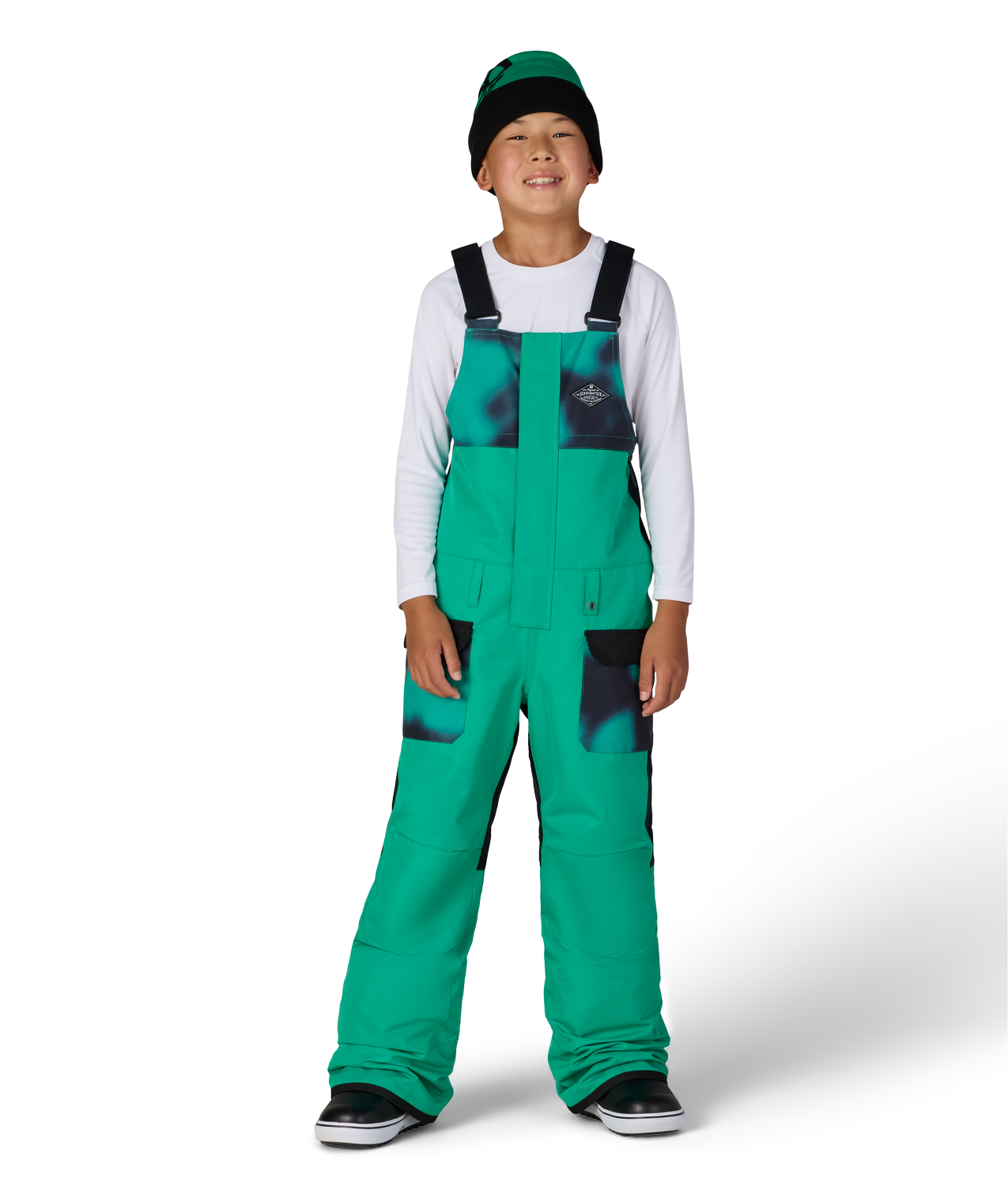 BOYS FRONTIER™ INSULATED BIB - DEEP GREEN