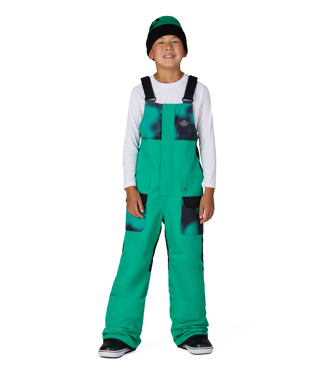 BOYS FRONTIER™ INSULATED BIB - DEEP GREEN