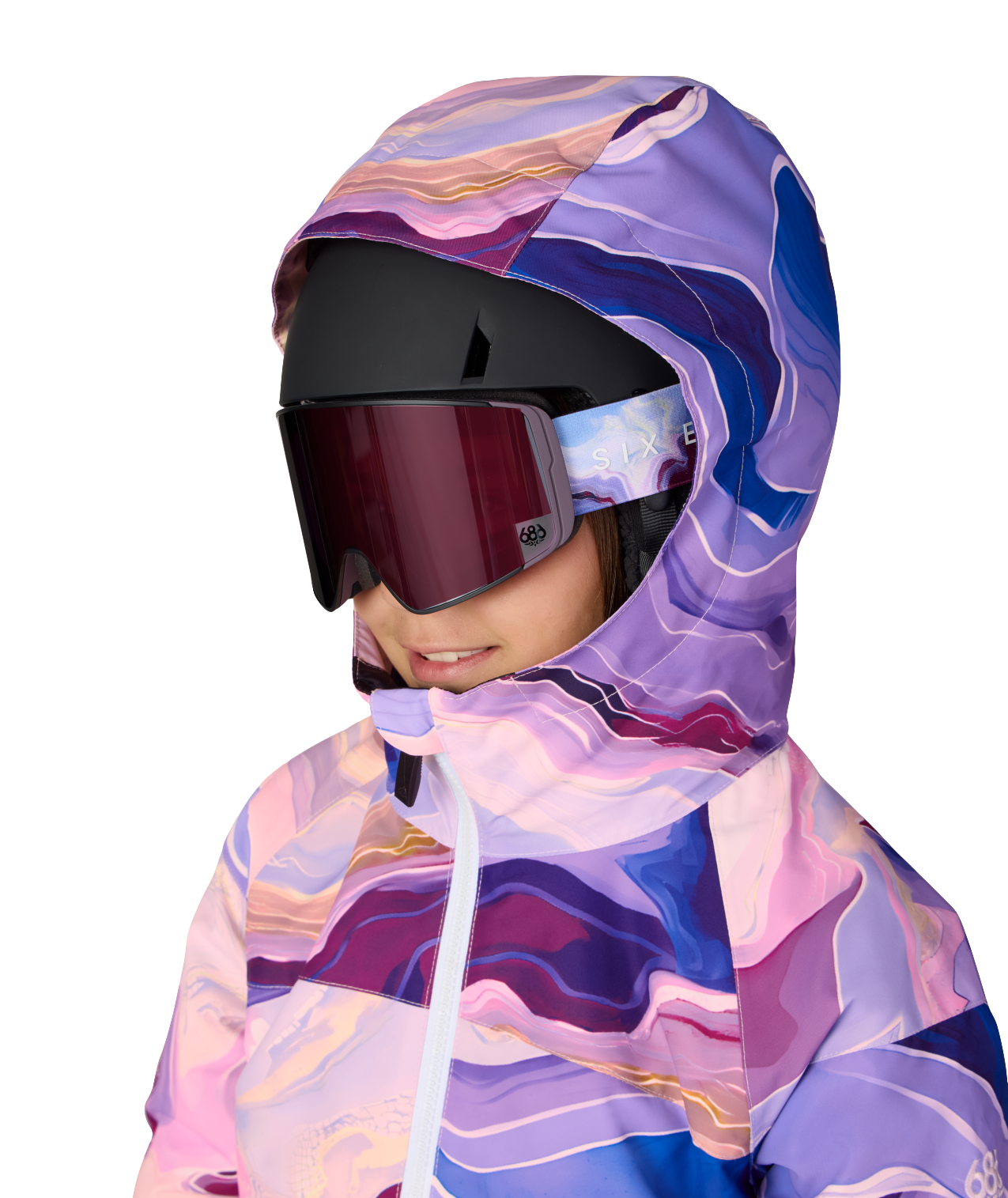 GIRLS ATHENA™ INSULATED JACKET - ALPENGLOW BLUE SEDIMENTARY