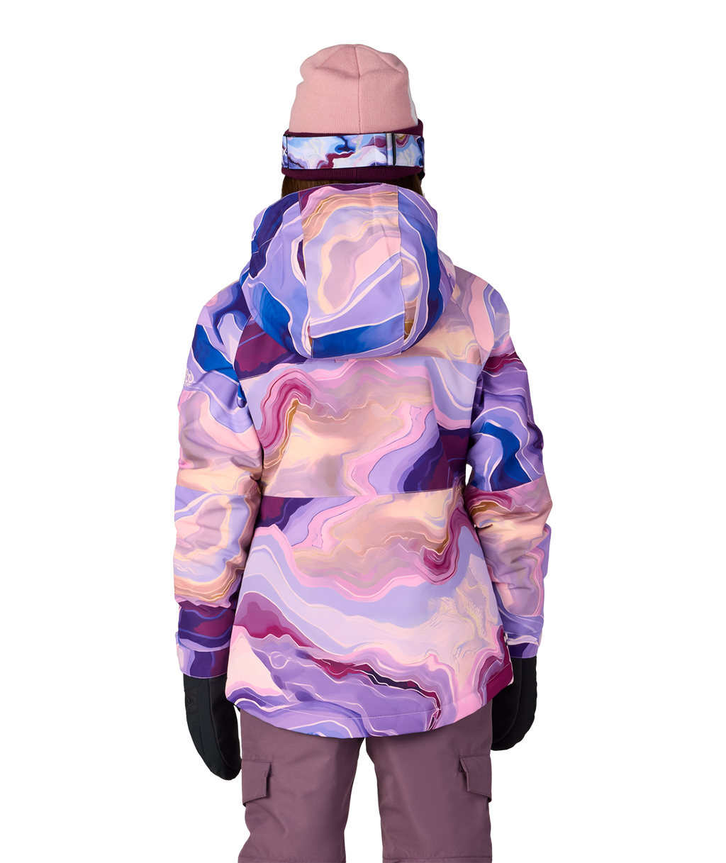 GIRLS ATHENA™ INSULATED JACKET - ALPENGLOW BLUE SEDIMENTARY