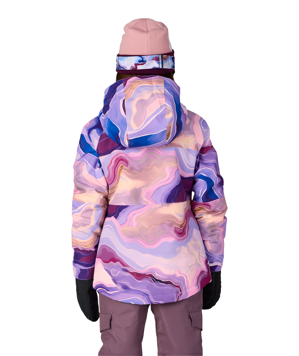 GIRLS ATHENA™ INSULATED JACKET - ALPENGLOW BLUE SEDIMENTARY