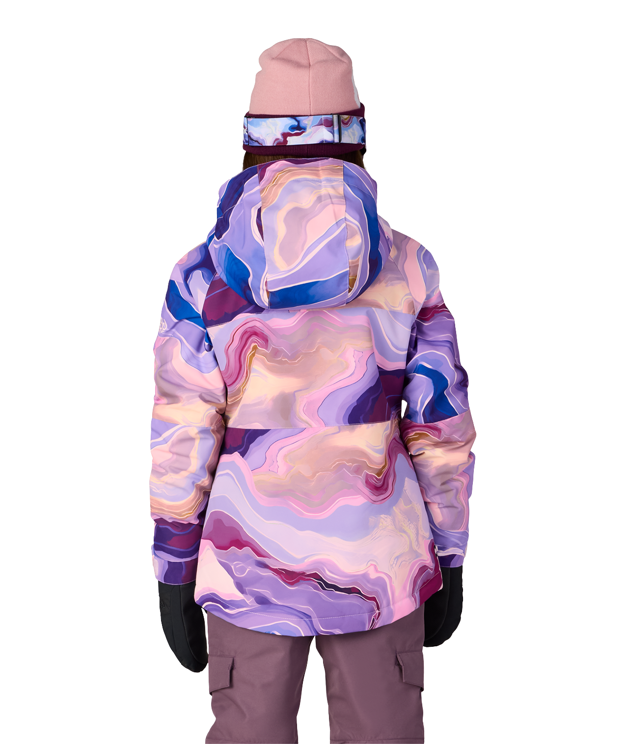 GIRLS ATHENA™ INSULATED JACKET - ALPENGLOW BLUE SEDIMENTARY