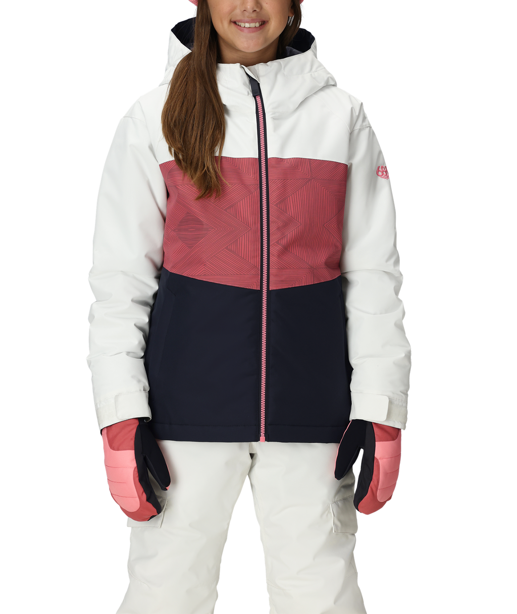 GIRLS ATHENA™ INSULATED JACKET - ROSEWOOD COLORBLOCK