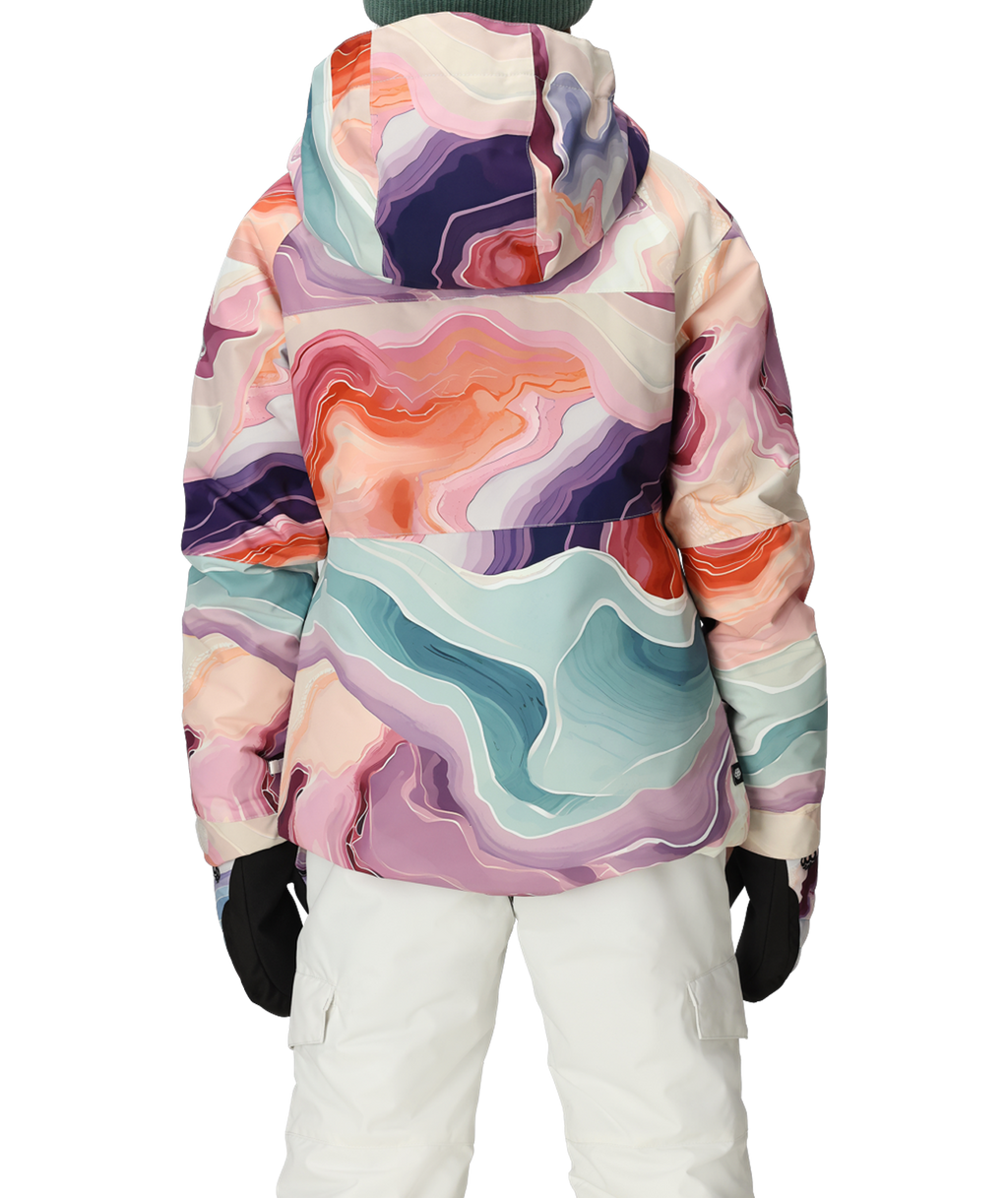 GIRLS ATHENA™ INSULATED JACKET - SEDIMENTARY PRINT