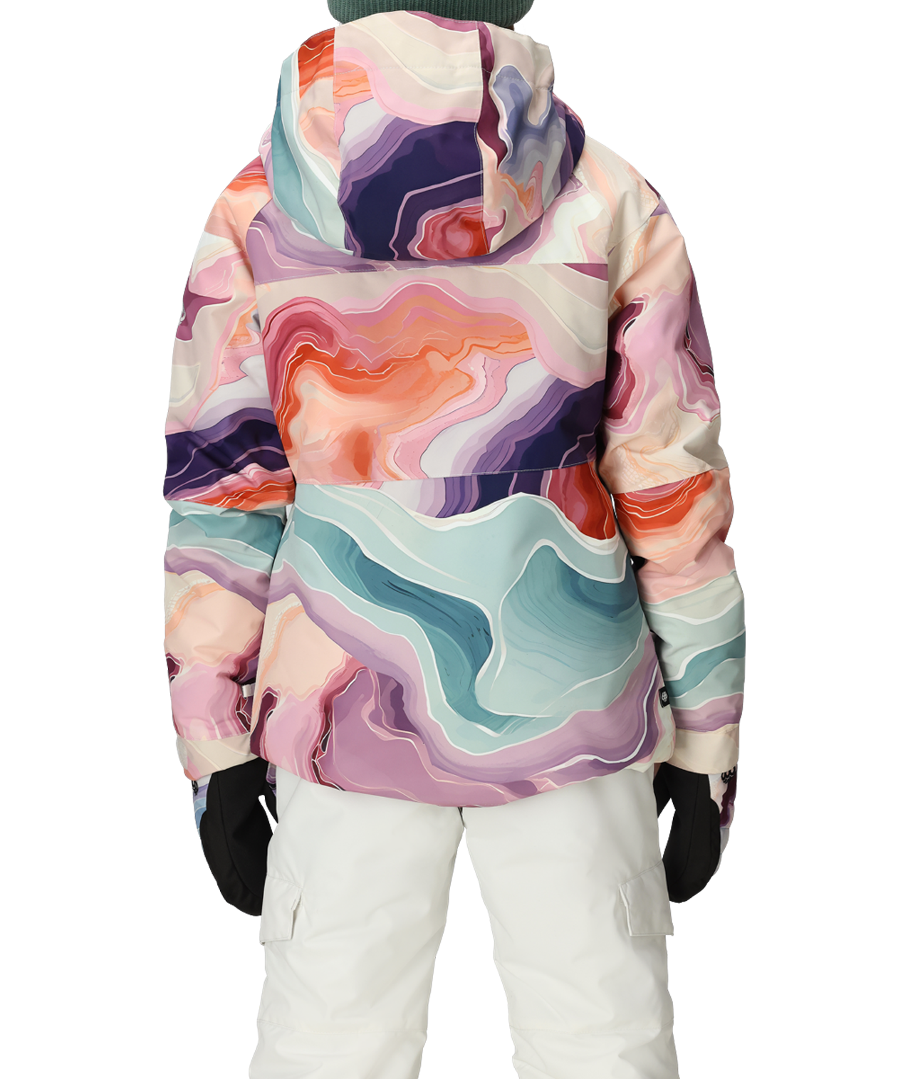 GIRLS ATHENA™ INSULATED JACKET - SEDIMENTARY PRINT
