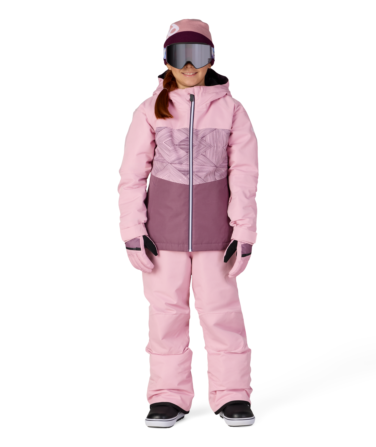 GIRLS ATHENA™ INSULATED JACKET - SMOKEY LILAC COLORBLOCK