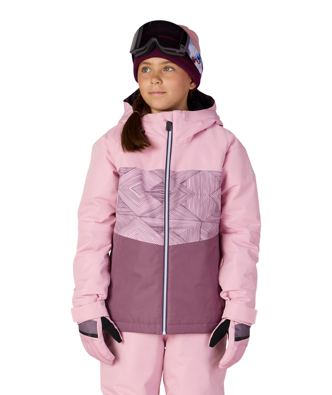GIRLS ATHENA™ INSULATED JACKET - SMOKEY LILAC COLORBLOCK