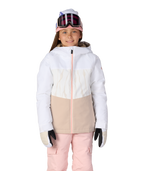 GIRLS ATHENA™ INSULATED JACKET - WHITE LIMESTONE COLORBLOCK