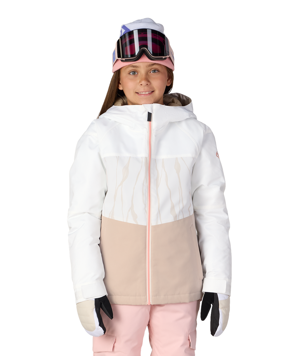 GIRLS ATHENA™ INSULATED JACKET - WHITE LIMESTONE COLORBLOCK