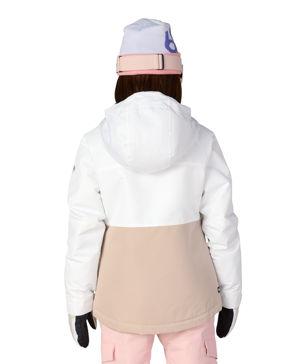 GIRLS ATHENA™ INSULATED JACKET - WHITE LIMESTONE COLORBLOCK