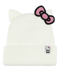 WOMENS HELLO KITTY BEANIE - HELLO KITTY WHITE