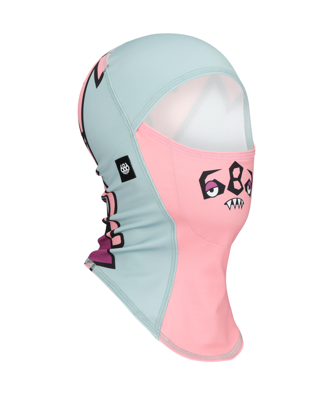 Youth Bolt Balaclava - GERANIUM PINK COLORBLOCK