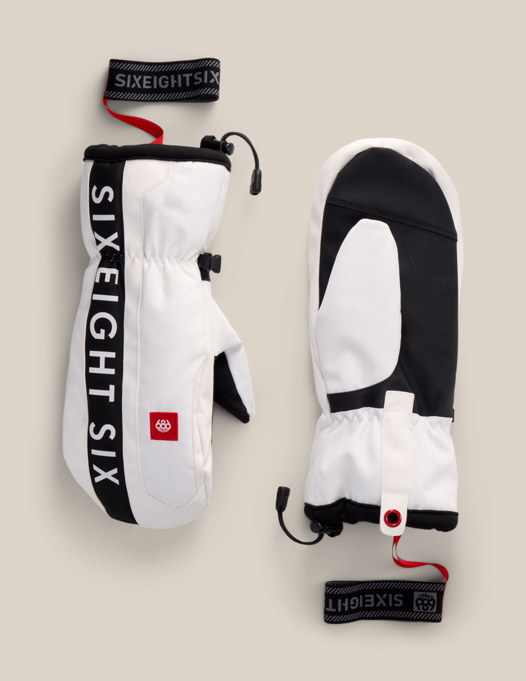 MENS TEAM MERINO MITT - WHITE