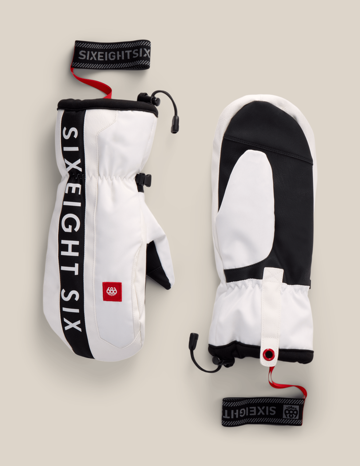 MENS TEAM MERINO MITT - WHITE