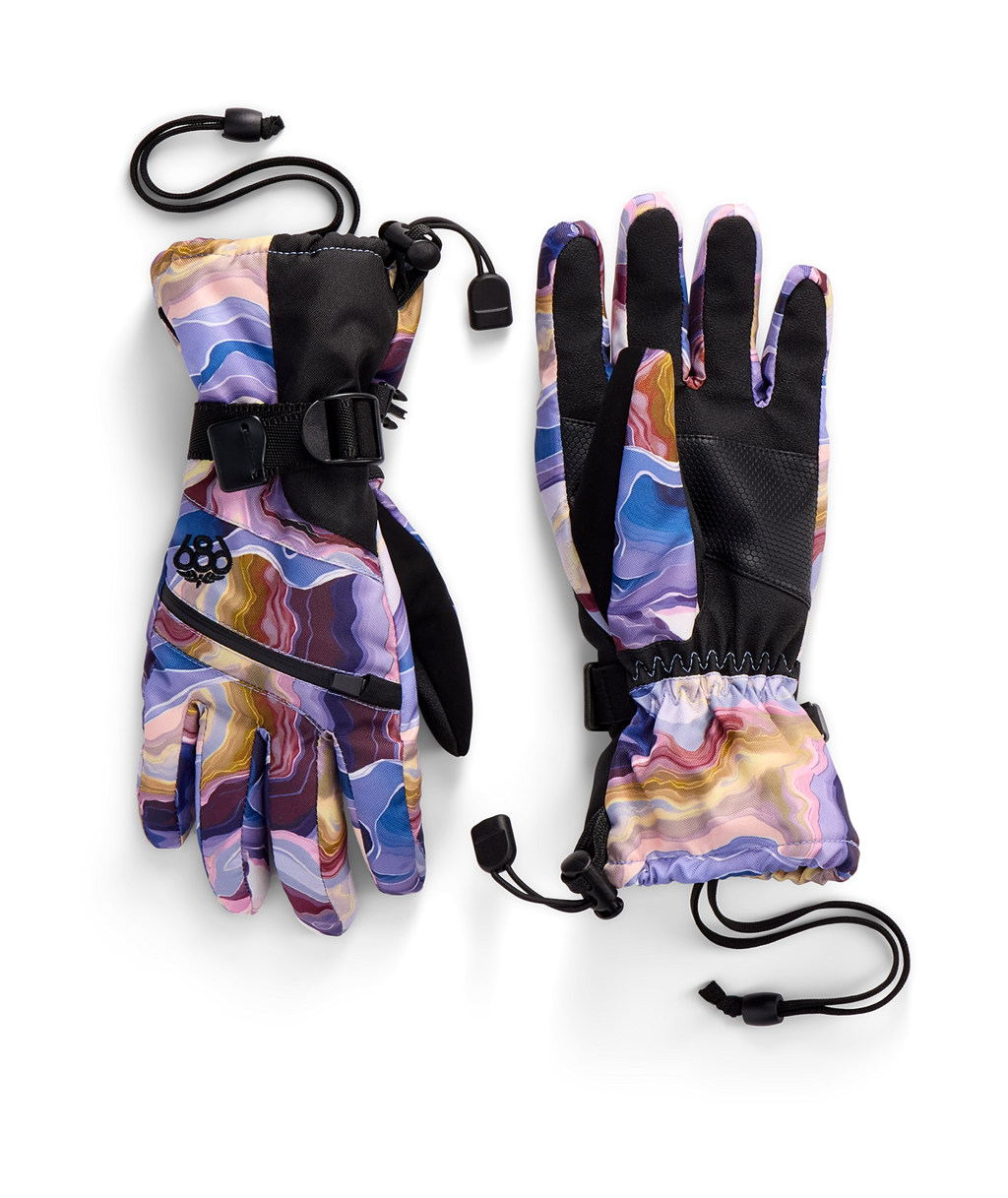 Youth Unisex Heat Insulated Glove - ALPENGLOW BLUE SEDIMENTARY