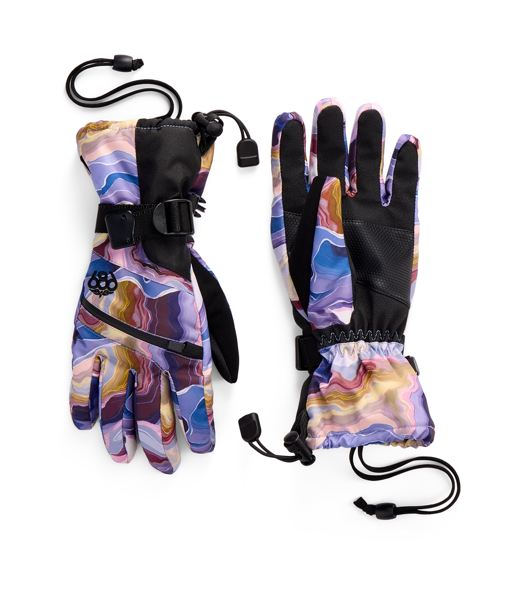 Youth Unisex Heat Insulated Glove - ALPENGLOW BLUE SEDIMENTARY