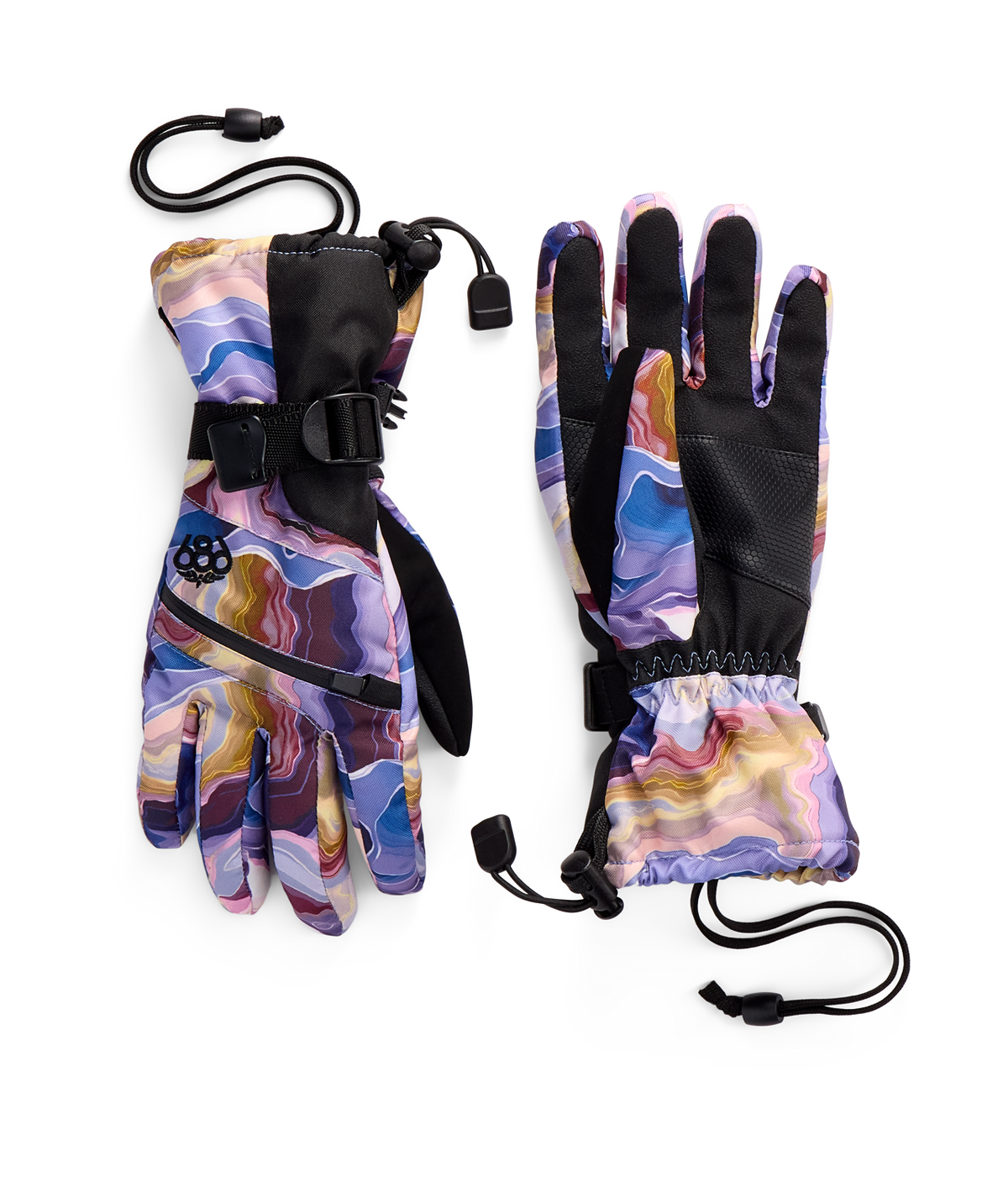 Youth Unisex Heat Insulated Glove - ALPENGLOW BLUE SEDIMENTARY