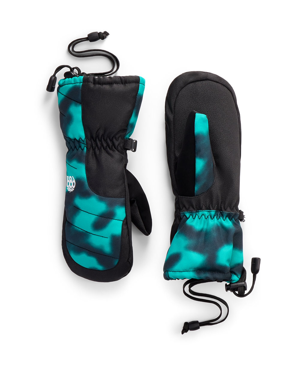 Youth Unisex Heat Insulated Mitt - DEEP GREEN DARK SKIES COLORBLK