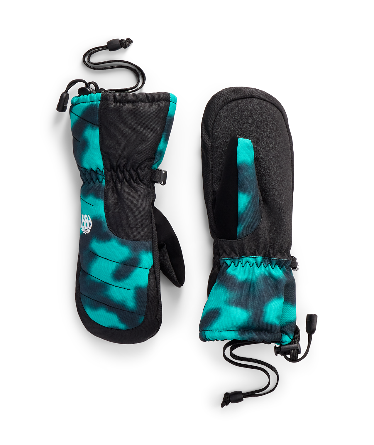 Youth Unisex Heat Insulated Mitt - DEEP GREEN DARK SKIES COLORBLK