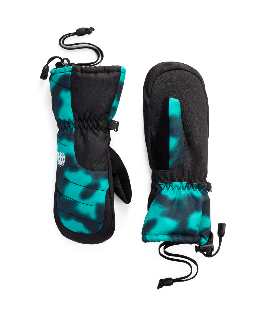 Youth Unisex Heat Insulated Mitt - DEEP GREEN DARK SKIES COLORBLK