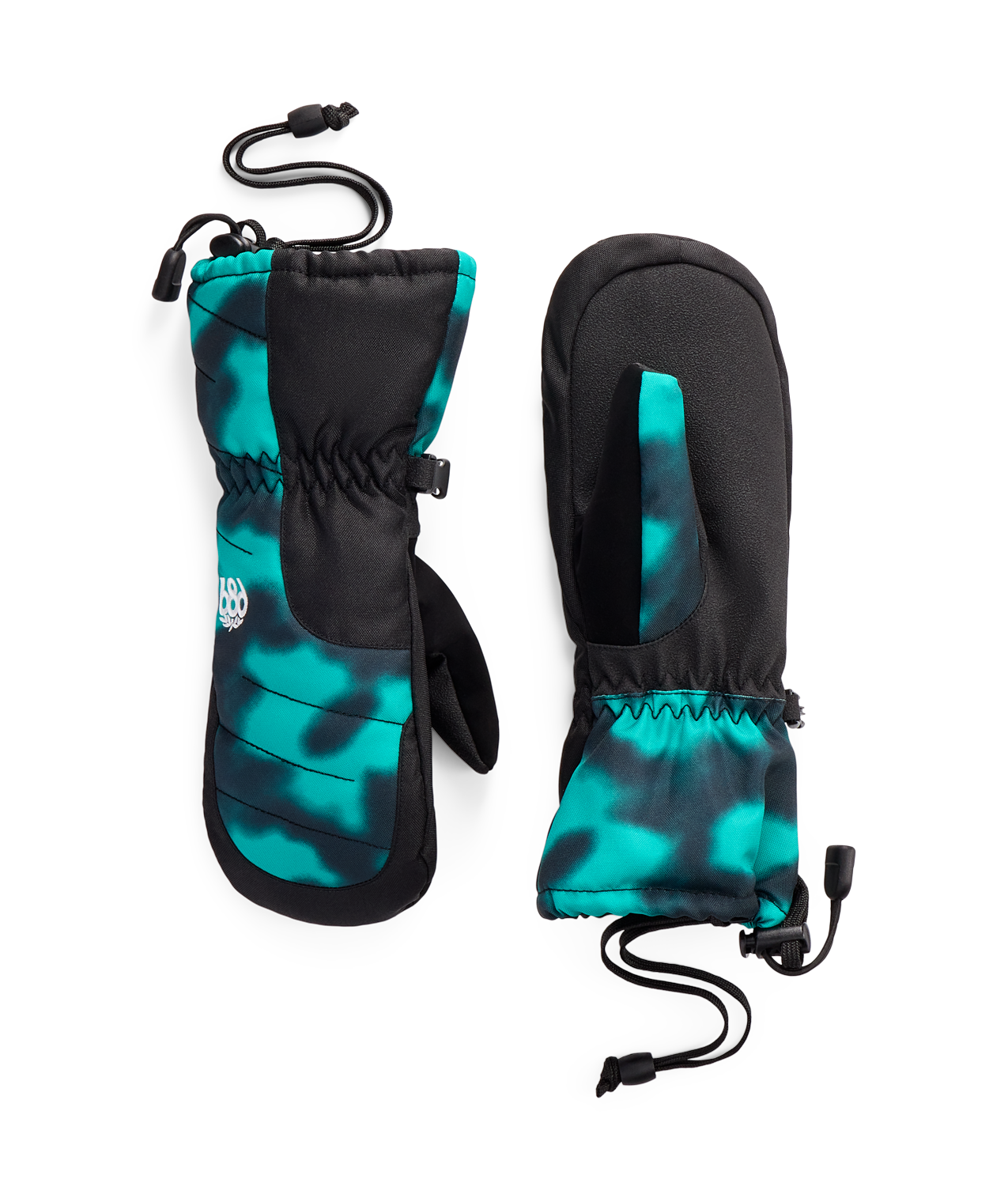 Youth Unisex Heat Insulated Mitt - DEEP GREEN DARK SKIES COLORBLK