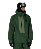 MENS GHOST™ 2.5L ANORAK - MOSS GREEN GRID CORDUROY