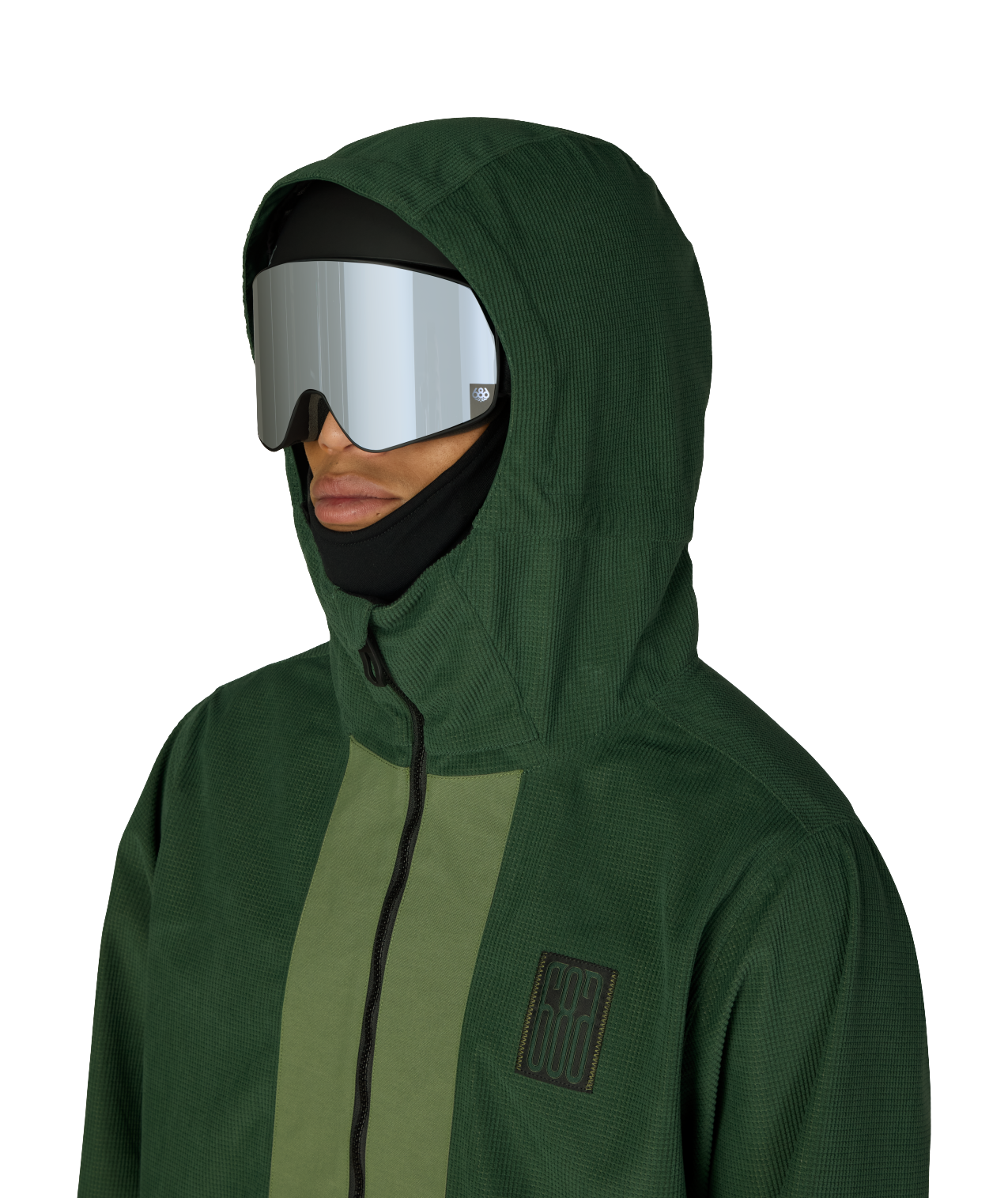 MENS GHOST™ 2.5L ANORAK - MOSS GREEN GRID CORDUROY