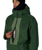 MENS GHOST™ 2.5L ANORAK - MOSS GREEN GRID CORDUROY