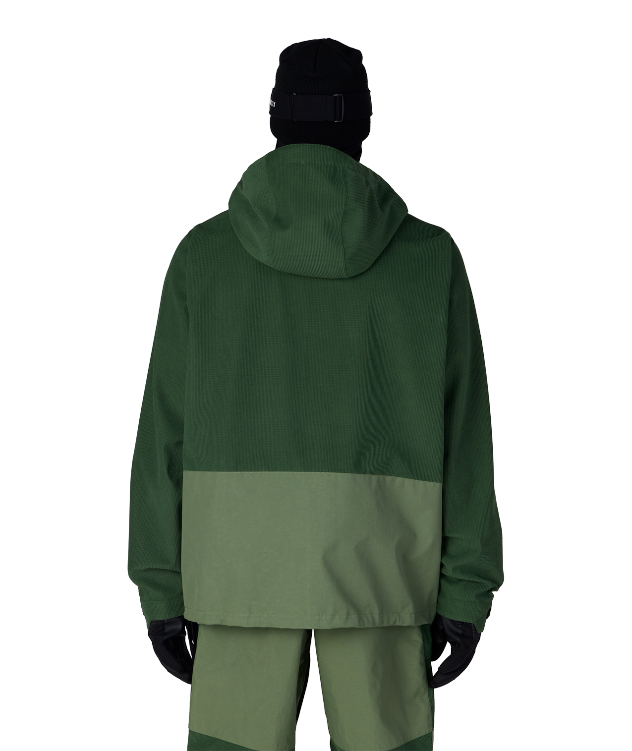 MENS GHOST™ 2.5L ANORAK - MOSS GREEN GRID CORDUROY