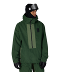MENS GHOST™ 2.5L ANORAK - MOSS GREEN GRID CORDUROY