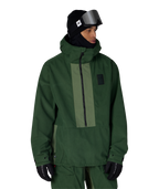 MENS GHOST™ 2.5L ANORAK - MOSS GREEN GRID CORDUROY