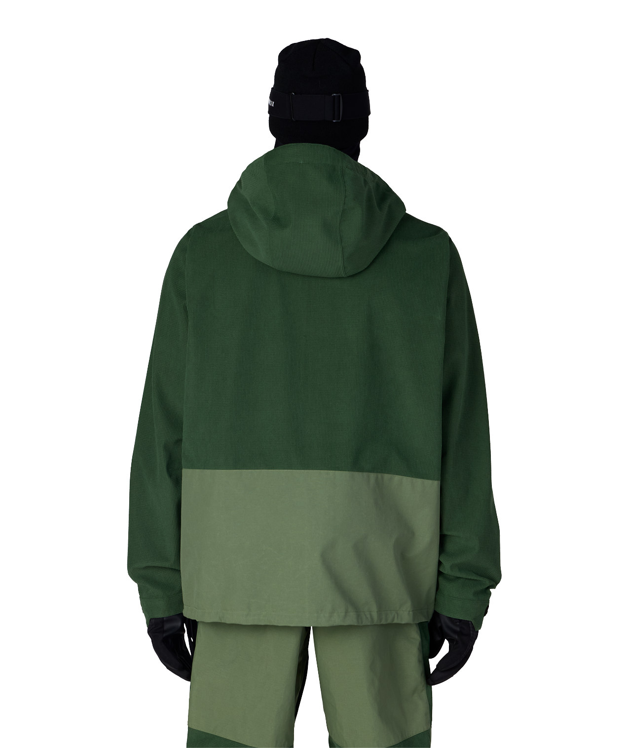 MENS GHOST™ 2.5L ANORAK - MOSS GREEN GRID CORDUROY