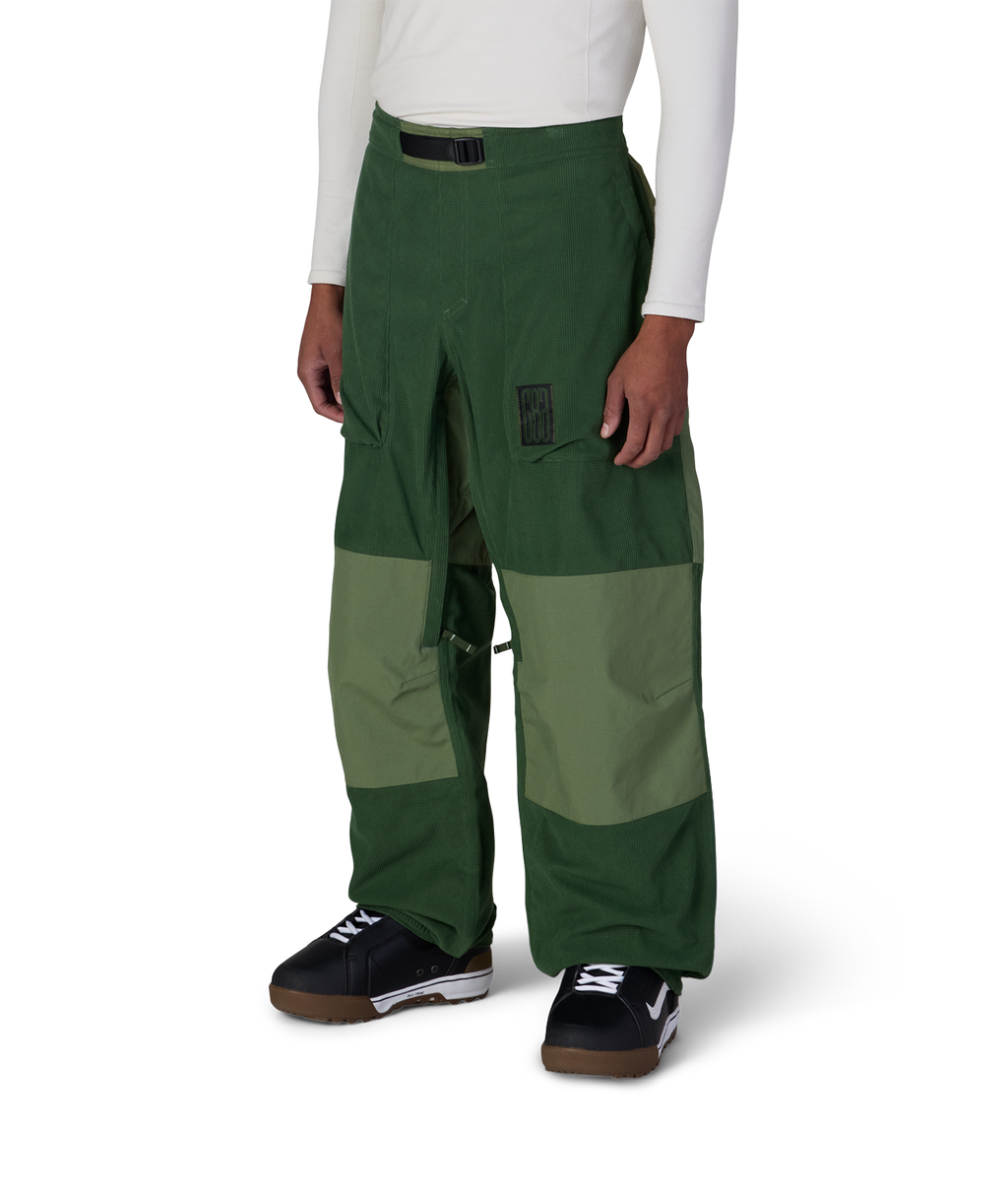 MENS 2.5L GHOST™ PANT - MOSS GREEN GRID CORDUROY