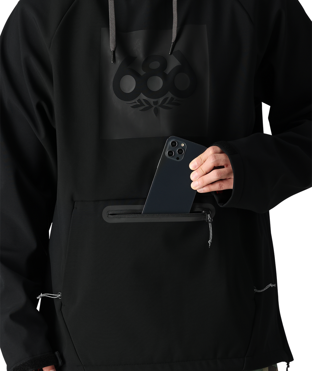 Men's Waterproof Hoody - BLACK