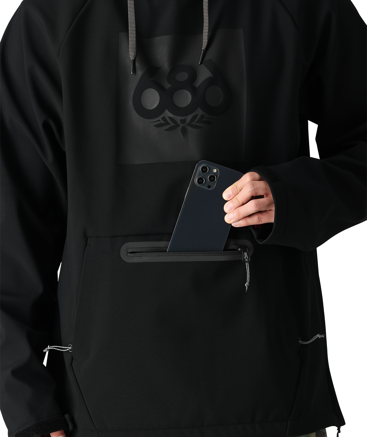 Men's Waterproof Hoody - BLACK