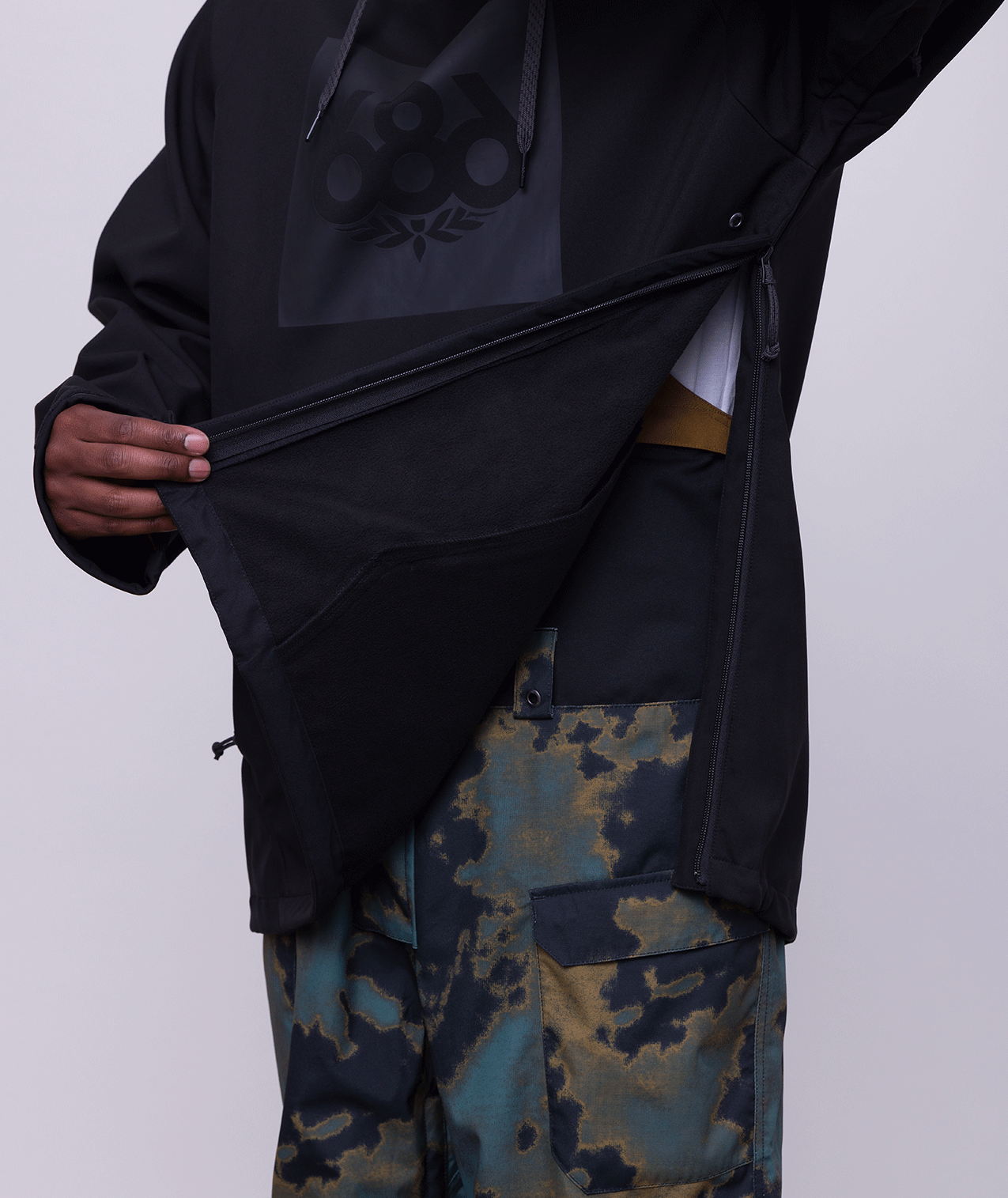 Men's Waterproof Hoody - BLACK